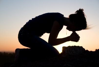 Woman praying
