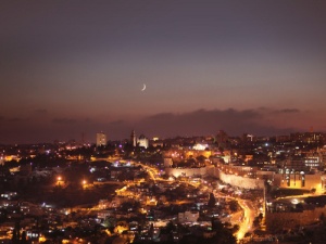 jerusalem at night