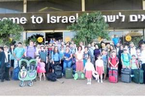 New arrivals at Ben Gurion airport