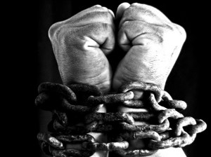 in chains