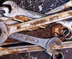 rusty tools